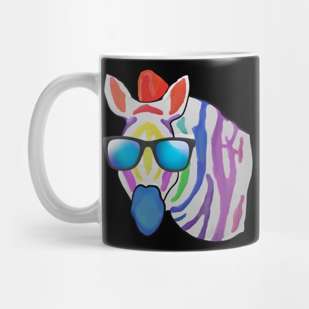 Rainbow Zebra by m2inspiration